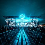 people watching concert