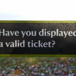 a close up of a sign